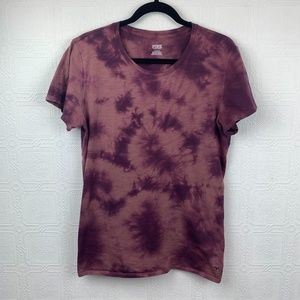 PINK Victorias Secret Tee Large Tie Dye Purple 325